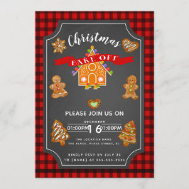 Weihnachten backen weg vom einladung