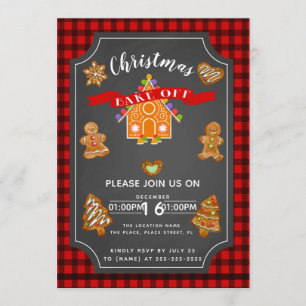 Weihnachten backen weg vom einladung