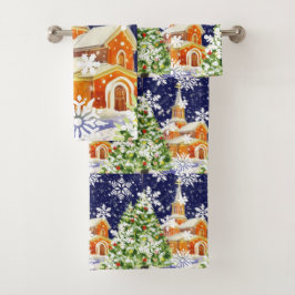 Weihnachten Badhandtuch Set