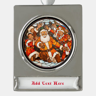 Weihnachten Banner-Ornament Silber