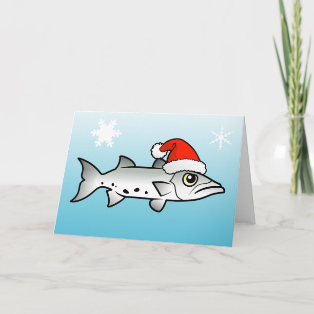 Weihnachten Barracuda Santa (Vorderseite)