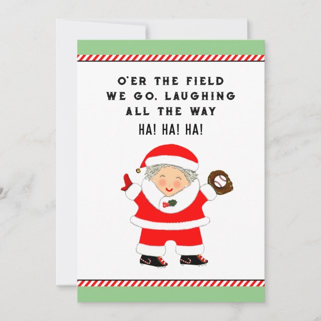 Weihnachten Baseball (Vorderseite)