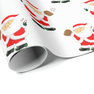 Weihnachten Baseball Geschenkpapier