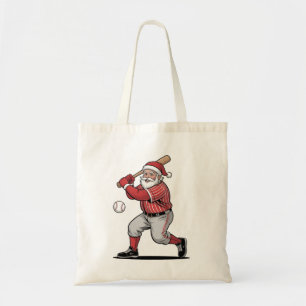 Weihnachten Baseball spielen Weihnachtsmann Sport Tragetasche