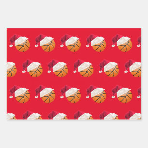 Weihnachten Basketball Sport Geschenkpapier Set
