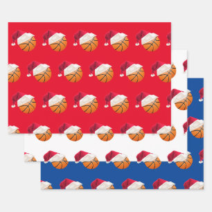 Weihnachten Basketball Sport Geschenkpapier Set