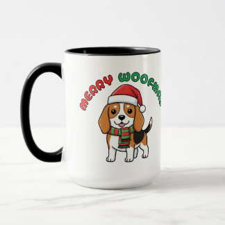 Weihnachten Beagle Tasse: Frohe Weihnachten Tasse