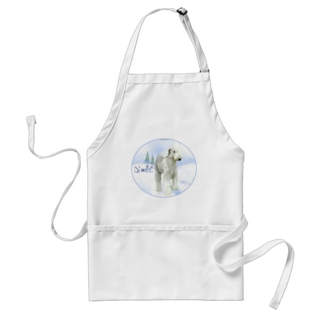 Weihnachten Bedlington Terrier Schürze (Vorne)