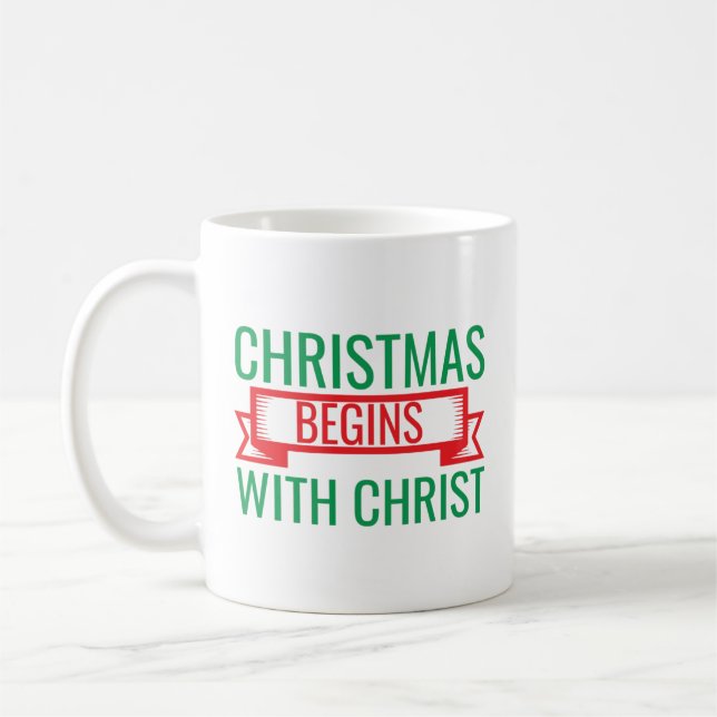 weihnachten beginnt mit christus-15523 kaffeetasse (Links)