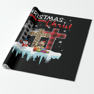 Weihnachten beginnt mit Christus Geschenkpapier