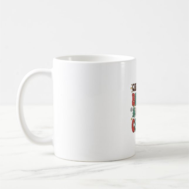 Weihnachten beginnt mit Christus Santa Baum Design Kaffeetasse (Links)