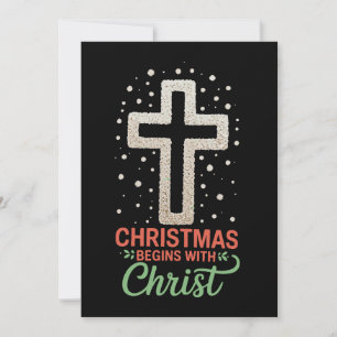 Weihnachten Beginnt Mit Christus Schneemann Christ