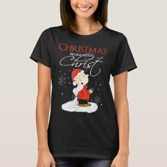 Weihnachten beginnt mit Weihnachten Weihnachten We T-Shirt (Vorderseite)