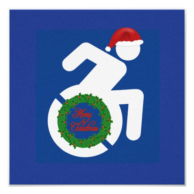 Weihnachten behindert fotodruck (Vorne)