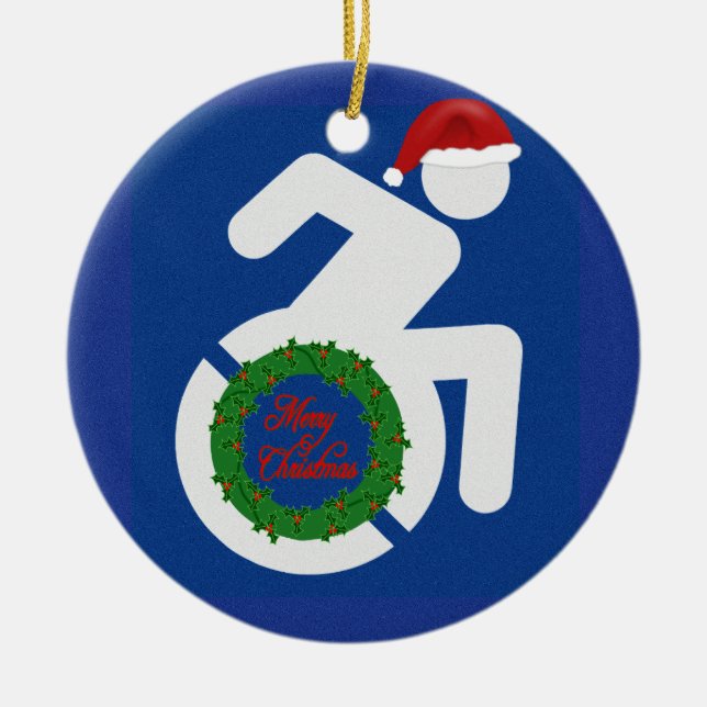 Weihnachten behindert keramik ornament (Vorne)