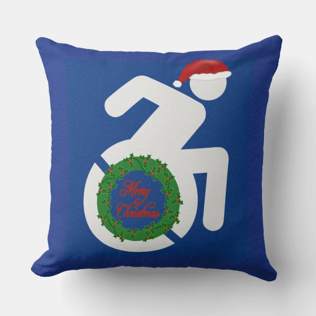 Weihnachten behindert kissen (Vorderseite)