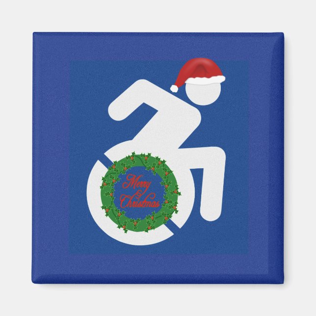 Weihnachten behindert magnet (Vorne)