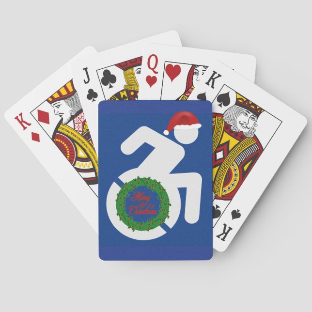 Weihnachten behindert spielkarten (Rückseite)