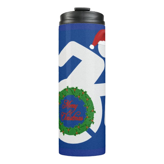 Weihnachten behindert thermosbecher (Vorderseite)