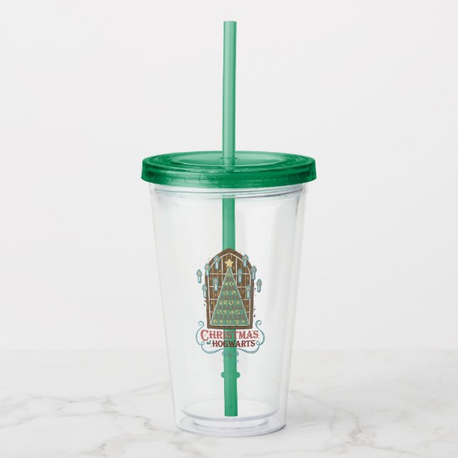 Weihnachten bei HOGWARTS™ Cookie Graphic Acryltrinkbecher (Vorderseite)