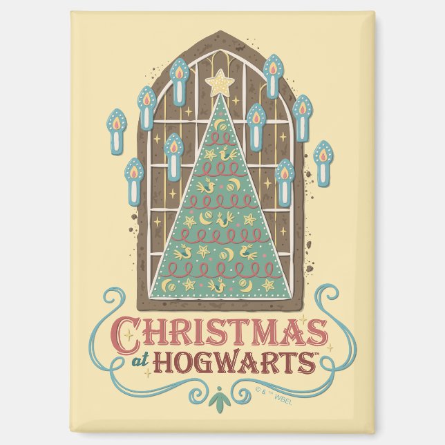 Weihnachten bei HOGWARTS™ Cookie Graphic Magnet (Vorderseite)