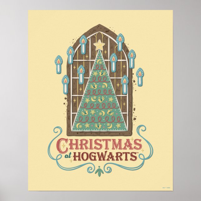 Weihnachten bei HOGWARTS™ Cookie Graphic Poster (Vorne)