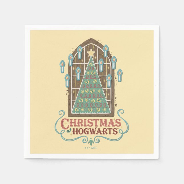 Weihnachten bei HOGWARTS™ Cookie Graphic Serviette (Vorderseite)