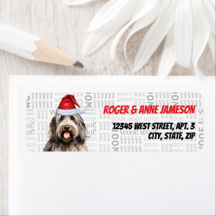 Weihnachten Bergamasco Dog Feiertagsadresse