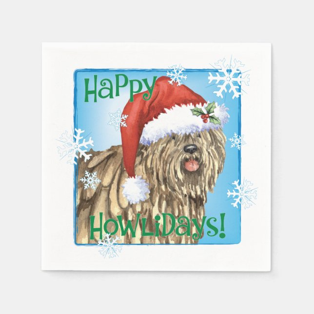 Weihnachten Bergamasco Serviette (Vorderseite)