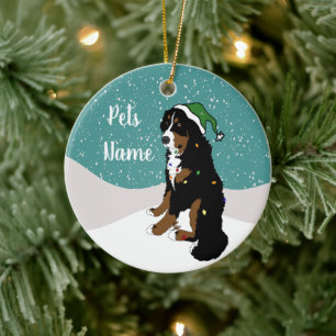 Weihnachten Bernese Mountain Dog Keramik Orlan Ornament