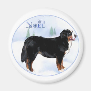 Weihnachten Bernese Mountain Dog - Maßgeschneidert Magnet