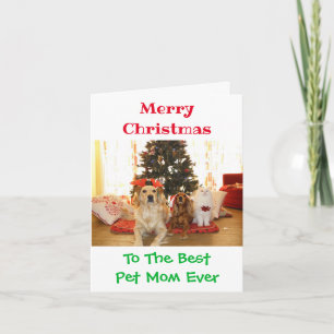 Weihnachten Beste Mama für Haustiere jemals Niedli Karte