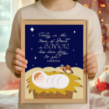 Weihnachten Bibelvers Luke Religiöser Moderner Pos
