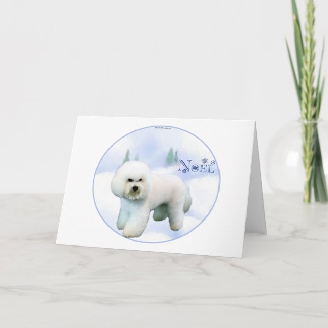 Weihnachten Bichon Frise (Vorderseite)