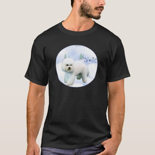 Weihnachten Bichon Frise T-Shirt (Vorderseite)
