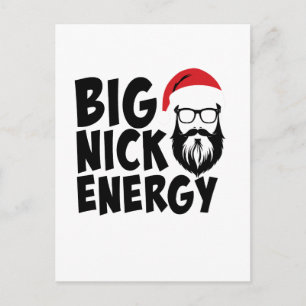 Weihnachten Big Nick Energie Postkarte