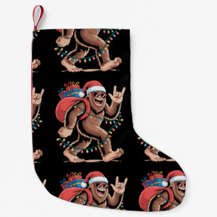 Weihnachten Bigfoot Sasquatch Weihnachtsbaum Licht Kleiner Weihnachtsstrumpf