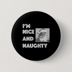 Weihnachten bin ich nett und lustig Weihnachten We Button