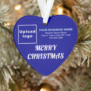 Weihnachten Blauer Herzklopfen Akronylic Ornament