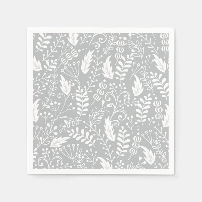 Weihnachten Blühe Weihnachten Art Holly Leaf Print Serviette (Vorderseite)