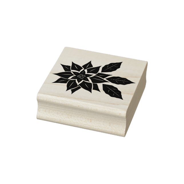 Weihnachten Blume Briefmarke Gummistempel (Stempel)