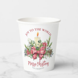 Weihnachten Blumenfreude am Kerzenbogen Pappbecher