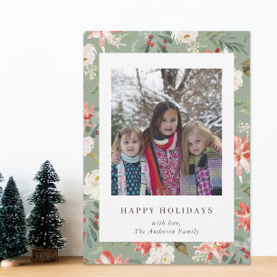 Weihnachten Blumenfreuden Familienfeiertag Foto Sa