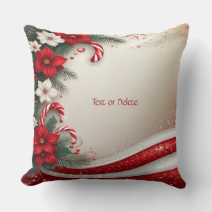 Weihnachten Blumenstrauß-Kanus Holiday Throw Kisse Kissen