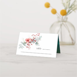 Weihnachten Blumenwasser Hochzeit Platzkarte