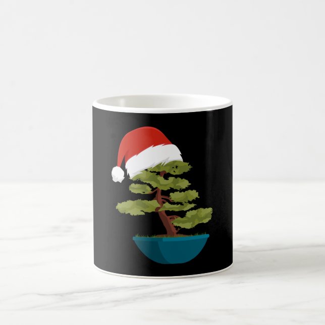 Weihnachten Bonsai Tree Geschenk Kaffeetasse (Mittel)
