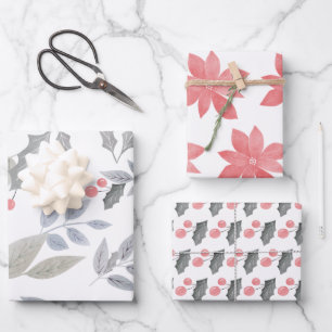 Weihnachten Botanisch Geschenkpapier Set