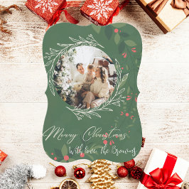 Weihnachten Botanische Grünpflanzen Foto Navy