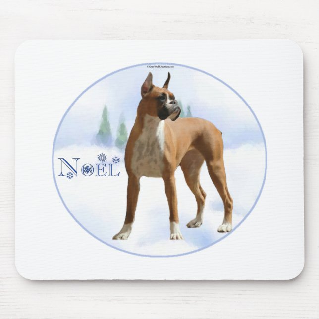 Weihnachten Boxer Mousepad (Vorne)