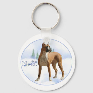 Weihnachten Boxer Schlüsselanhänger